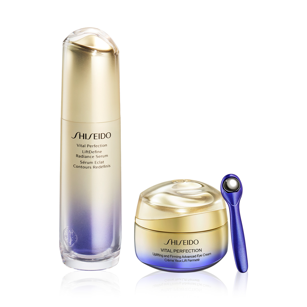 SHISEIDO - VITAL PERFECTION LIFTDEFINE RADIANCE & EYE CREAM DUO - Retinol İçeren Sıkılaştırıcı Göz Kremi & Yüz ve Boyun Sıkılaştırma, Toparlama Serumu Seti